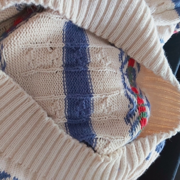 Vintage cable knit sweater grandpa style Large - Picture 7 of 7